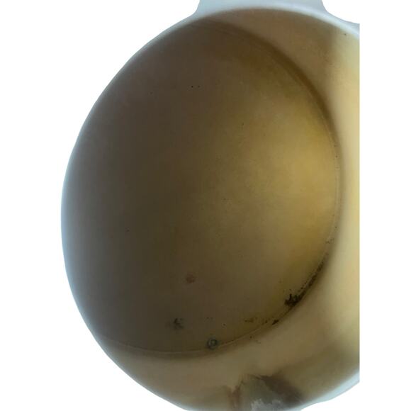 Hand Painted Vintage Teapot With Winter & Fall Scenery 9.25” Diameter - Picture 6 of 8